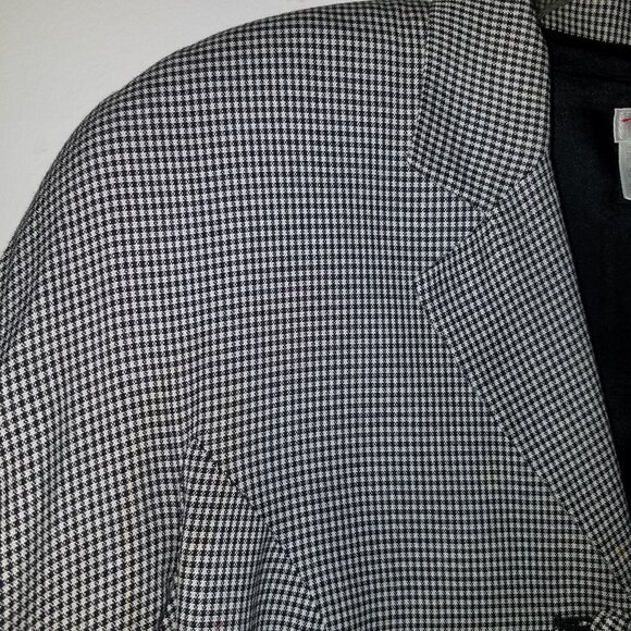 Talbots Gingham Jacket with Shoulder Pads - Picture 6 of 16